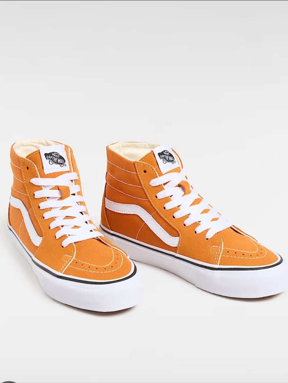 Vans Sk8-Hi Women's 6.5 High Top Skate Sneakers Orange NWOT Unisex